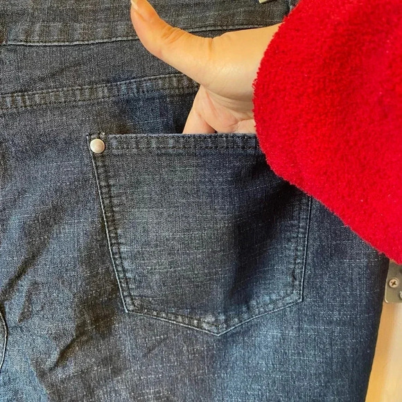 Fashion To Figure Jeans Pants Dark Blue Women Plus Size 20 Pockets - Picture 5 of 9